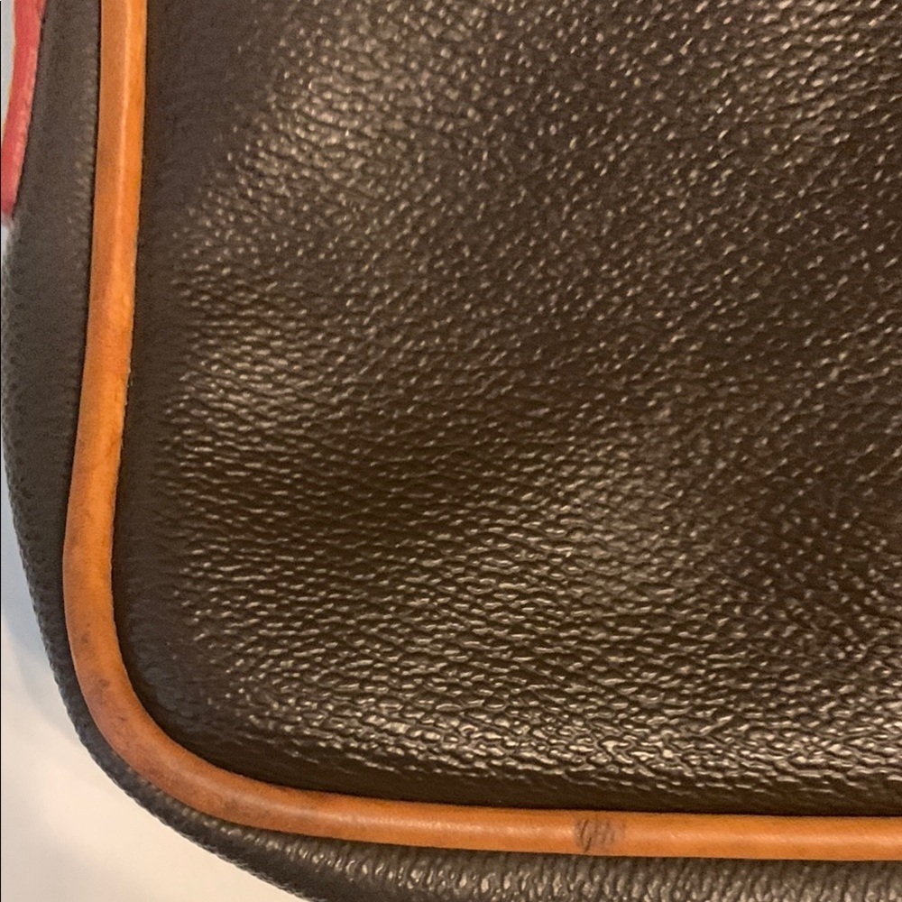 Dooney & Bourke Brownand Tan Leather Shoulder Bag - Picture 7 of 13